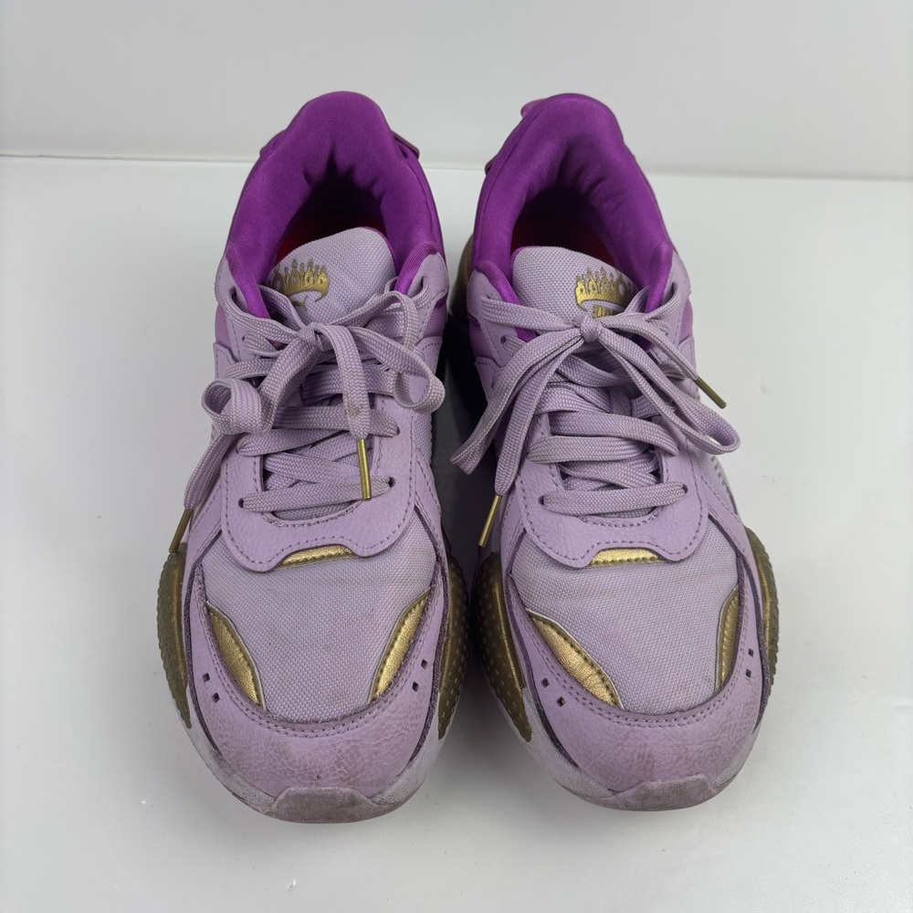 Puma Women's Purple and Gold Athletic Shoes